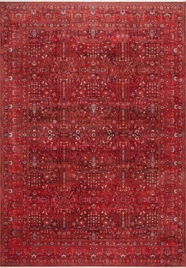 Pastel Halı Discovery 1393A Kırmızı Salon Oturma Yatak Odası Halısı - Image 1