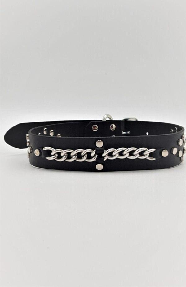 Hakiki Deri Ayarlanabilir Büyük Irk Köpek Tasması 4 Cm X 67 Cm Boyun Ölçüleri: 45 - 59 Cm - Image 1