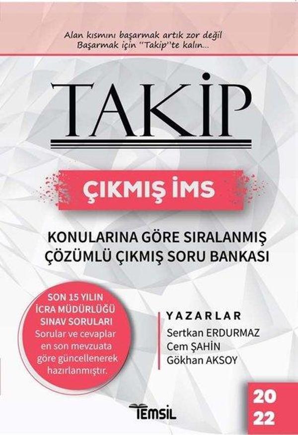 Takip Çıkmış İcra Müdürlüğü Sınavı Konularına Göre Sıralanmış Çözümlü Çıkmış Soru Bankası - Temsil Kitap - Image 1