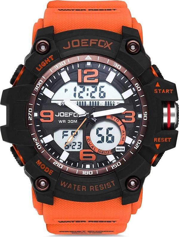 Erkek Turuncu Dijital Analog Silikon Kordon Kol Saati Jfp1069 - Image 1