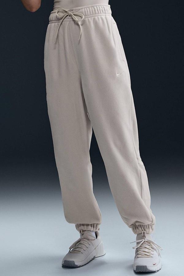 Nike Therma-FIT One Women's Loose Fleece Pants Kadın Bol Kesim Yüksek Bel Eşofman Altı Fildişi - Image 1