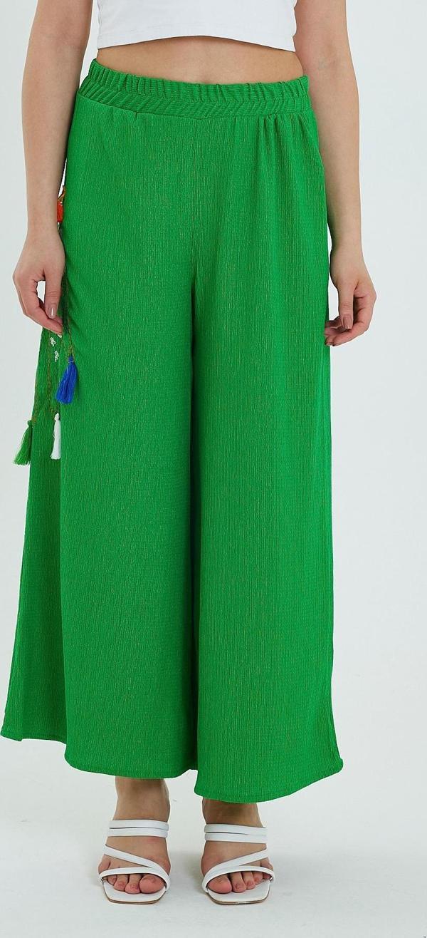 Rodi Kadın Yanı Nakışlı Örme Pantolon RD24YB110913 - Image 1
