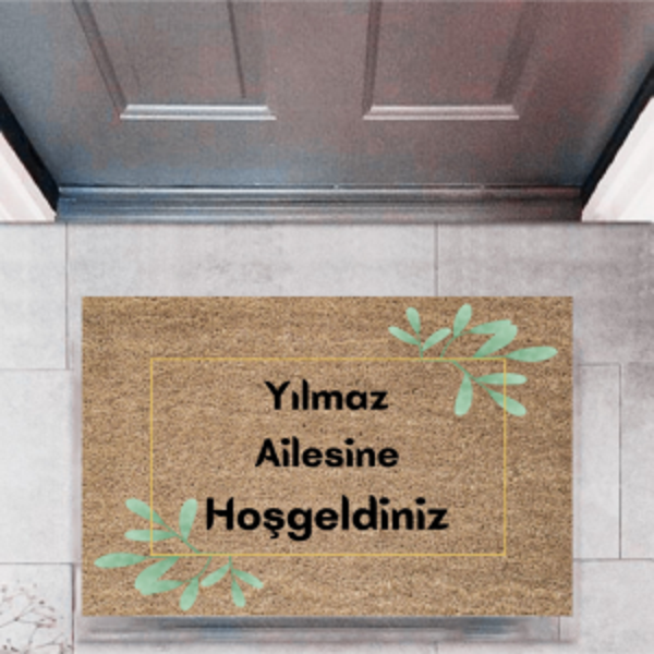 Kapı Önü Paspası Dekoratif Dijital Baskı Kişiye Özel P-2316 - Image 1