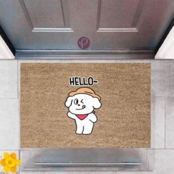 Kapı Önü Paspası Dekoratif Dijital Baskı Hello   P-2369 - Image 1