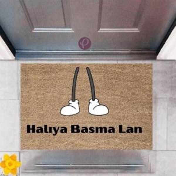 Kapı Önü Paspası Dekoratif Dijital Baskı Halıya Basma Lan P-2383 - Image 1