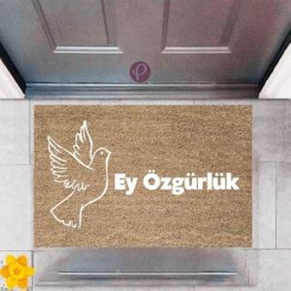 Kapı Önü Paspası Dekoratif Dijital Baskı Ey Özgürlük P-2411 - Image 1