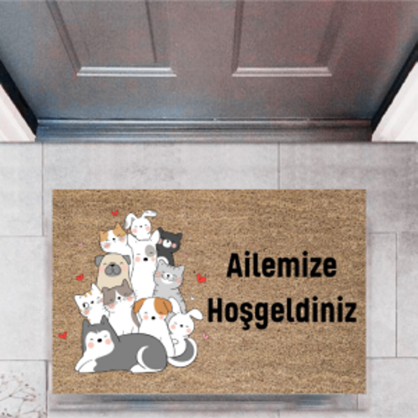 Kapı Önü Paspası Dekoratif Dijital Baskı Kişiye Özel P-2413 - Image 1