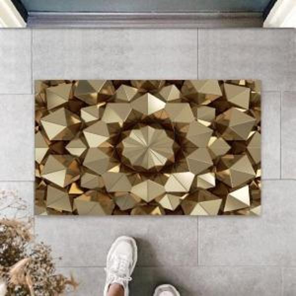 Dijital Baskı Gold Üçgen Dijital Paspas K-3140 - Image 1