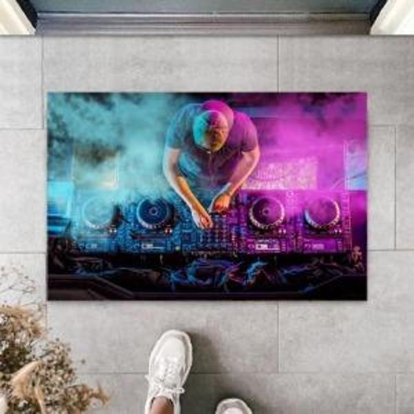 Dijital Baskı Renkli Dj Kapı Paspası K-2108 - Image 1