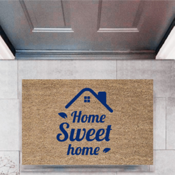 Kapı Önü Paspası Dekoratif Dijital Baskı Home Sweet Home P-2321 - Image 1