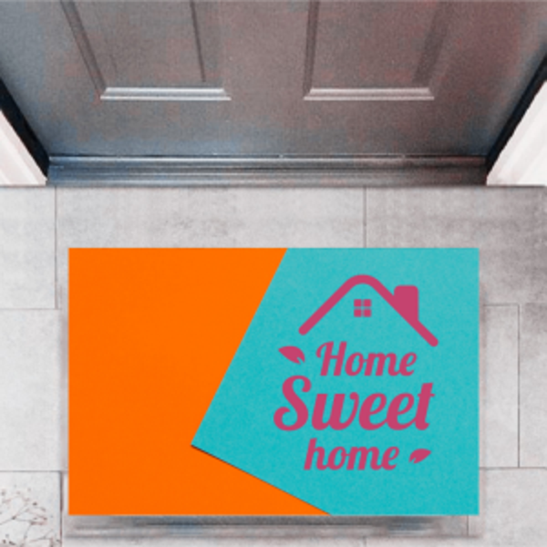 Kapı Önü Paspası Dekoratif Dijital Baskı Home Sweet Home P-2329 - Image 1