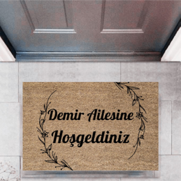 Kapı Önü Paspası Dekoratif Dijital Baskı Kişiye Özel P-2311 - Image 1