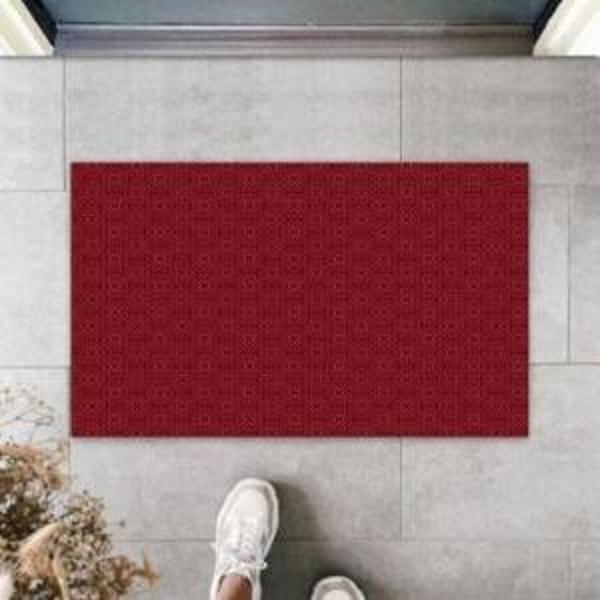 Gül Kurusu Kapı Önü Paspası Kalp Motif Desen  K-3223 - Image 1