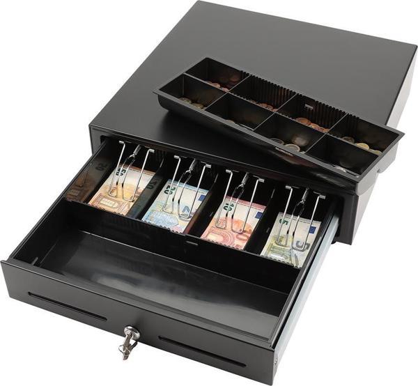 Olympia LD 410AT Easy Push Metal Para Çekmecesi (8 Bozuk Para, 4 Kağıt Para Bölmeli) - Image 1