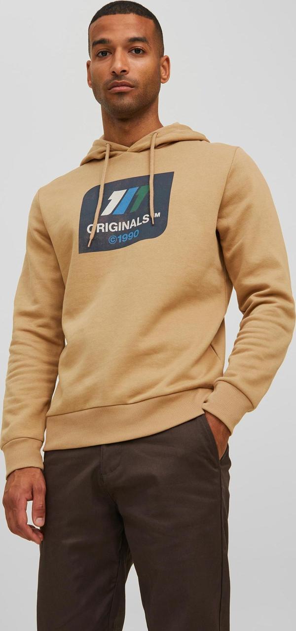 Jack Jones Nate Sweat Hood Erkek Pembe Sweatshirt 12216046-20 - Image 1