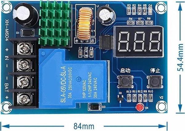 Alkatronik Xh-m604 30a Akü Şarj Kontrol Koruma Modülü 12v 24v Batarya Kurşun Asit Jel Akü Lityum Li-lon Pil - Image 1