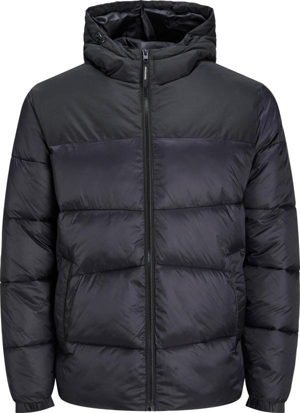 Jack Jones Chili Puffer Hood Ps Erkek Siyah Büyük Beden Mont 12219156-02 - Image 1