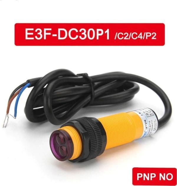 Alkatronik E3f-ds30p1 Ir Kızılötesi Mesafe Sensör Pnp No Infrared Optik 30cm Engel Cisim Algılayıcı - Image 1