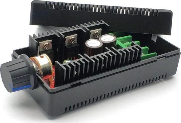 Alkatronik 40A 50V DC Motor Sürücü Kutulu Hız Kontrol Devresi 0/100% Pot Kontrollü Pwm Ayarlanabilir Voltaj - Image 1
