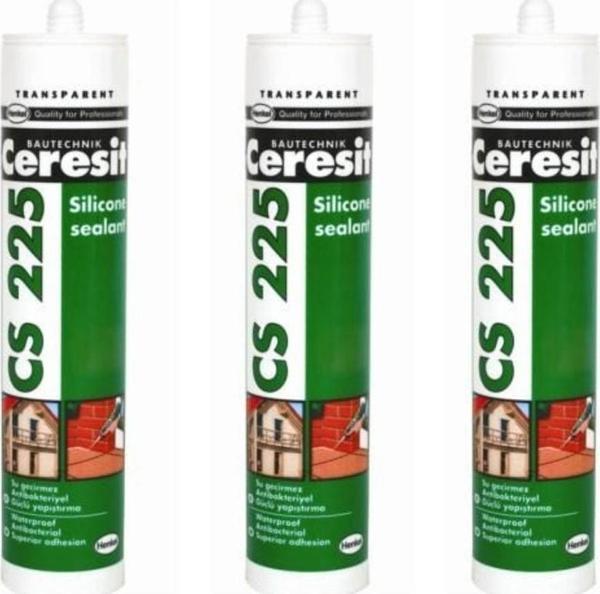 Ceresit Cs 225 Şeffaf Silikon 280 Gr 3 Adet - Image 1