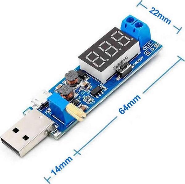 Alkatronik Usb Ayarlı Güç Kaynağı Modülü Hw-132 Voltaj Yükseltici Düşürücü Dc 0.6v / 25v - Image 1