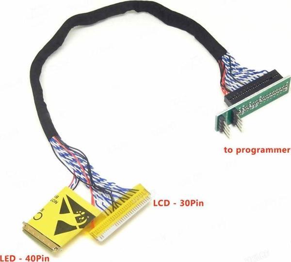 Alkatronik 30 / 40 Pin To Dıp8 Lcd Led Ekran Aparatı 2 In 1 Edid Kablo Notebook Dizüstü 24c02 Okuma Yazma - Image 1