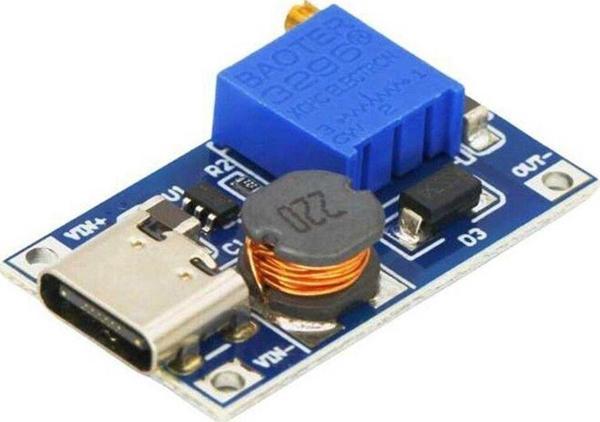 Alkatronik MT3608 Type C Usb 28V 2A DC Boost Modül Ayarlanabilir Voltaj Yükseltici Güç Kaynağı Step Up Dc Çevir - Image 1