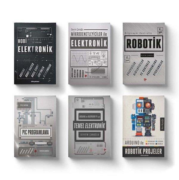 Robotik ve Elektronik Eğitim Seti - 6 KitapTakım - Dikeyeksen - Image 1