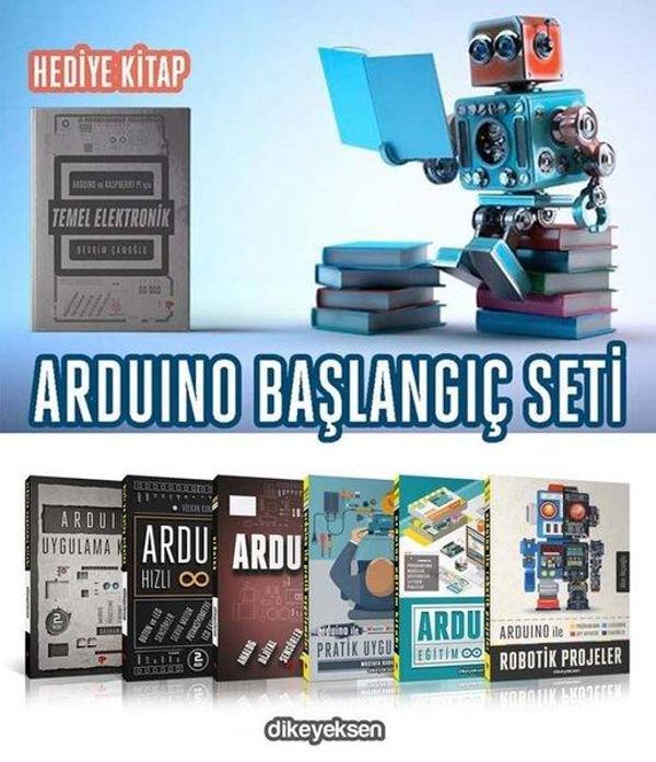 Arduino Başlangıç Seti - 7 Kitap Takım 6+1 - Dikeyeksen - Image 1