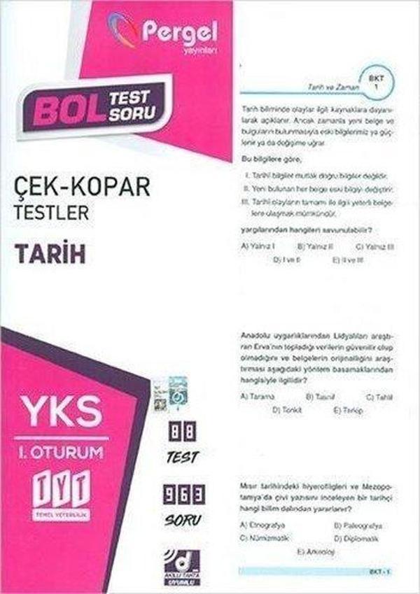 TYT Tarih Çek Kopar Testler - Pergel - Image 1