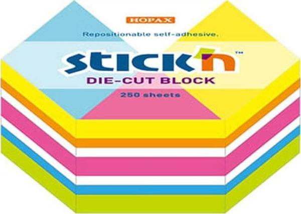 Gıpta Stickn 61X67 Neon Altıgen Yaprakşkn Notblok 250Y - Image 1