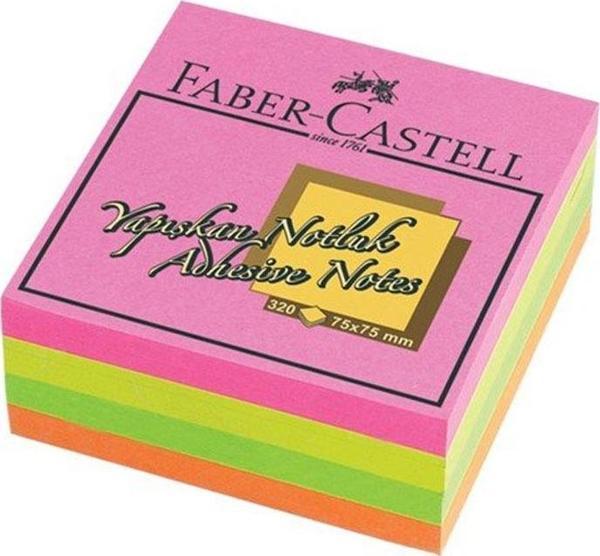 Faber-Castell 75x75mm Yapışkanlı Not Kağıdı Renkli 5089565439 - Image 1