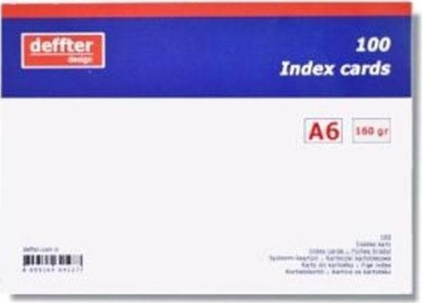 Deffter İndex Kartı A6 Beyaz Düz - Image 1