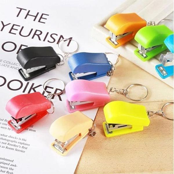 Kangaro Super Mini Stapler with Key Chain Açık Mavi - Image 1