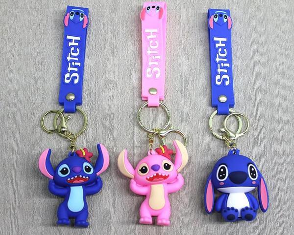 Büro Ev Ofis Hediyesi için Silikon Stitch Angel Anahtarlık - Image 1