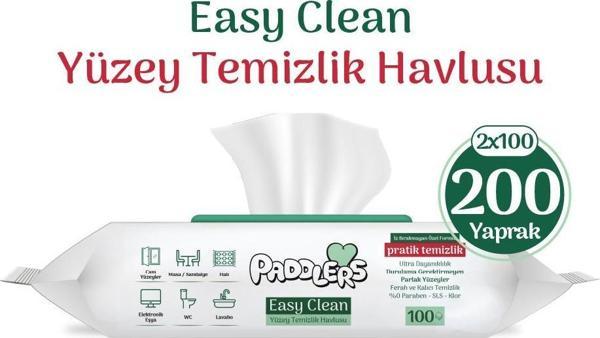 Easy Clean Beyaz Sabun Katkılı Yüzey Temizlik Havlusu 2x100 (200 Yaprak) - Image 1