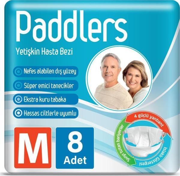 Paddlers Yetişkin Hasta Bantlı Bez Medium 8 Adet - Image 1
