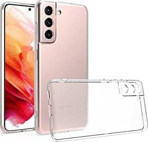 Samsung Galaxy S21 Uyumlu Kamera Korumalı Darbe Önleyici Ultra Slim TPU Şeffaf Silikon Kılıf - Image 1