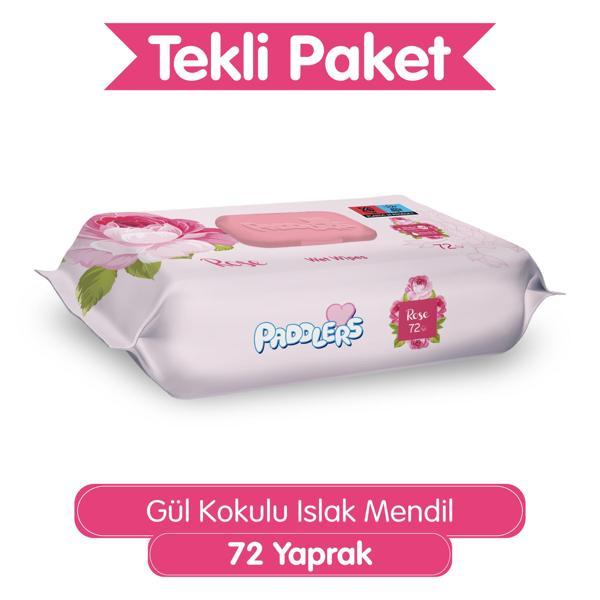 Paddlers Gül Kokulu 72'li Islak Mendil - Image 1