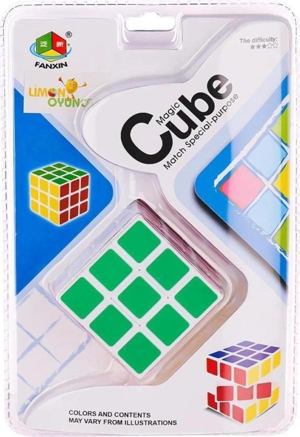 Nessiworld 581-5-5D Magic Zeka Küpü 3x3x3 -Limon Oyuncak - Image 1