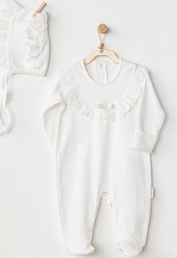 Nessiworld   AC24504 Petit Love Bebek Tulum Takım Ekru - Image 1