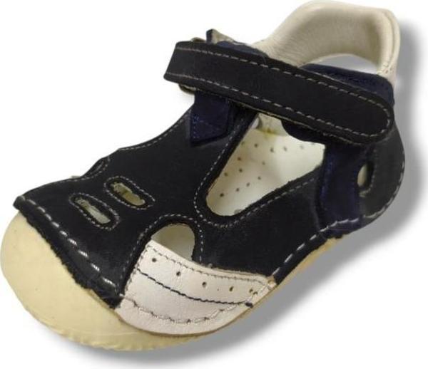 Lepi 3055-20 Önü Kapali Cırtlı Erkek Çocuk Sandalet Gri Beyaz 18-20 - Image 1