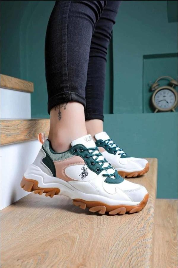 U.S. Polo Assn. Tracky Memory Foam Kadın Sneakers Ayakkabı - Image 1