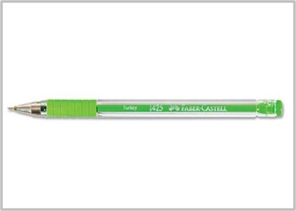 Faber Castell Tükenmez Kalem 1425 Açık Yeşil - 6 adet - Image 1