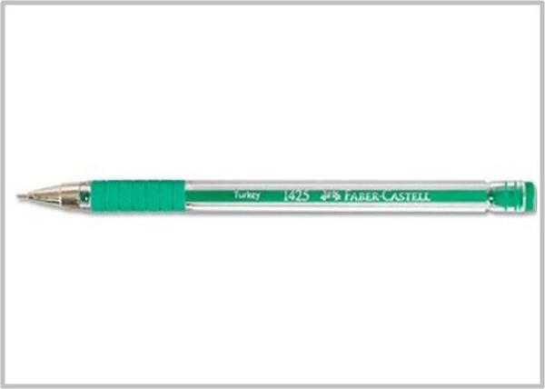 Faber Castell Tükenmez Kalem 1425 Yeşil - 3 adet - Image 1