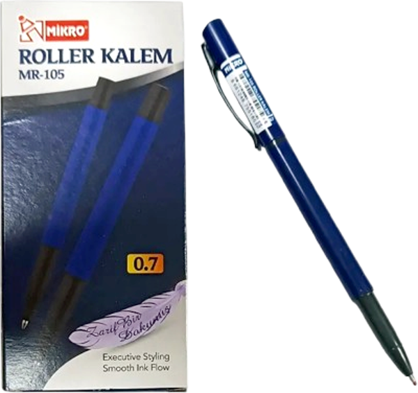 Mikro Roller Kalem Mavi Mr-105 - 3 adet - Image 1