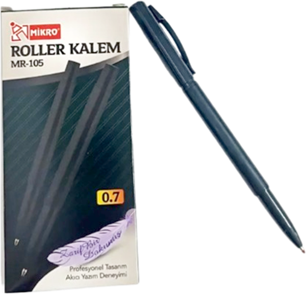 Mikro Roller Kalem Siyah Mr-105 - 3 adet - Image 1