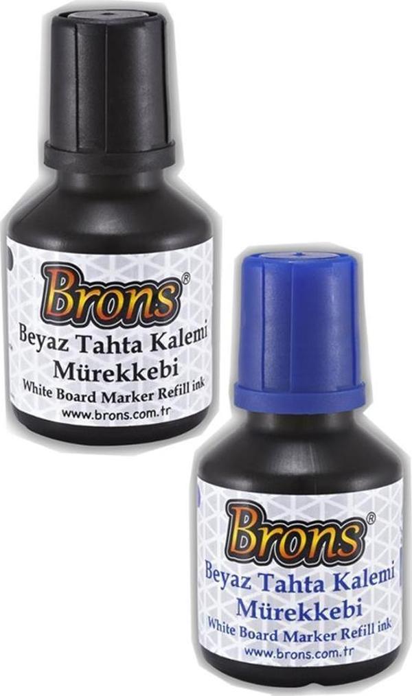 Siyah Mavi Yazı Tahta Kalem Mürekkebi 30 ml 2 Adet Brons Tahta Kalemi Mürekkebi 2 Adet - Image 1