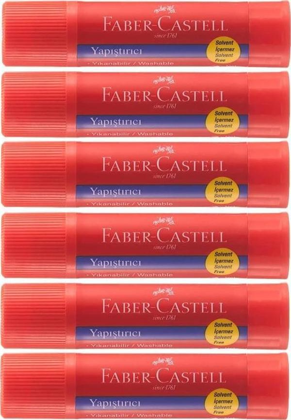 Glue Stick Yapıştırıcı Katı Yapıştırıcı 40 Gr Ruj Yapıştırıcı 6 Adet - Image 1