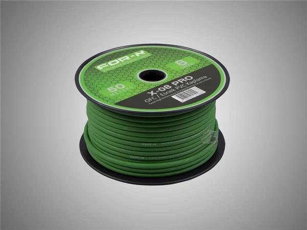 X-08 Pro 5metre 8ga Enerji Kablosu Tam Profesyonel %100 Bakir - Image 1